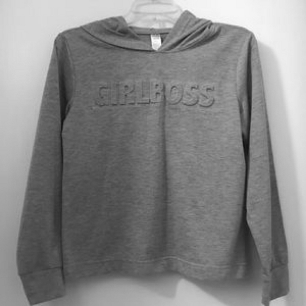 Grey girl boss hoodie